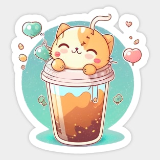 I Love Bubble Tea Sticker